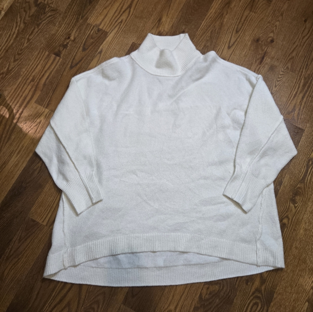 Cabana (Crown and Ivy) Womens Sweater Sz 2X turtleneck soft high low sweater